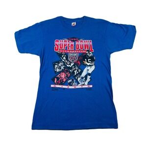 Vintage 1990 New York Giants Salem Sportswear Super Bowl Champions T Shirt Large